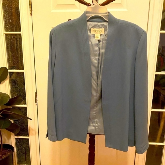 Elana BY TANNER BLUE BLAZER SIZE 14 - Picture 1 of 8